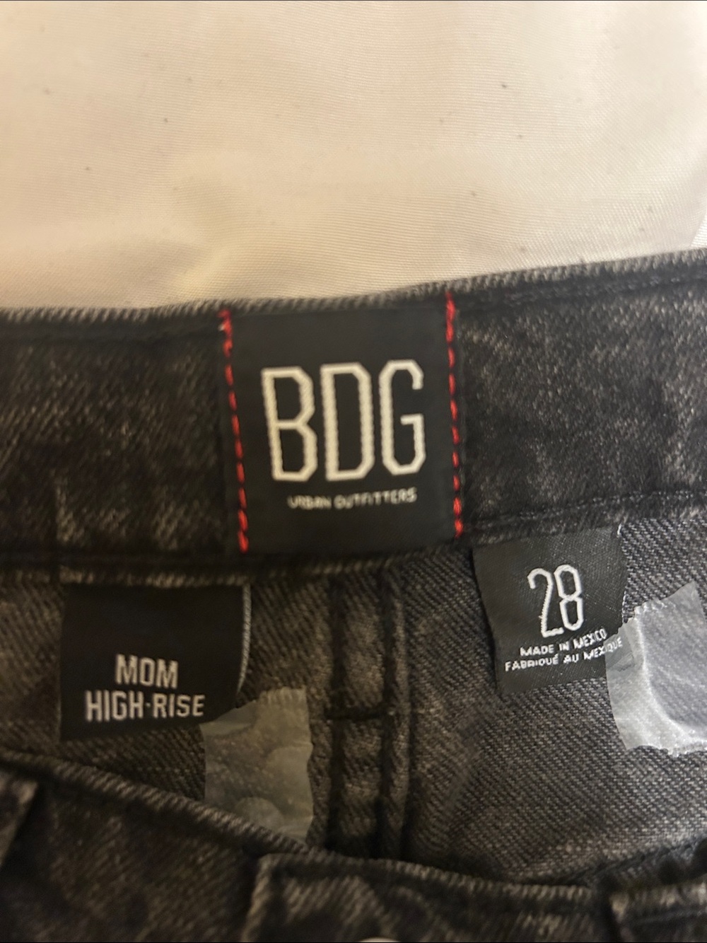 BDG Black Washed Mom High-Rise Jeans